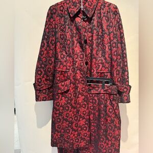 Etcetera Red and Black Floral Jacket